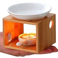 Amazon.co.jp: HIGHAWK 茶 香炉 アロマ炉 茶香炉 竹製 セラミック